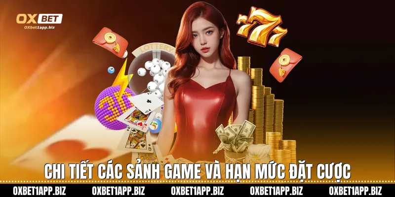 Chi tiết các sảnh game và hạn mức đặt cược