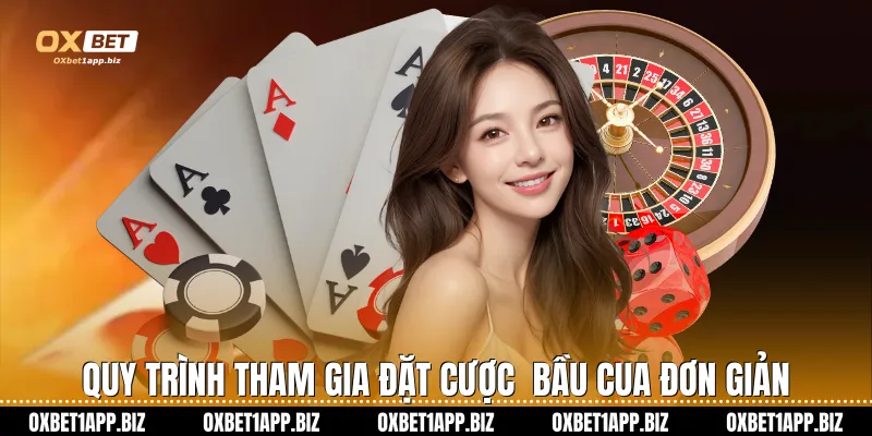 Quy trình tham gia đặt cược  bầu cua đơn giản